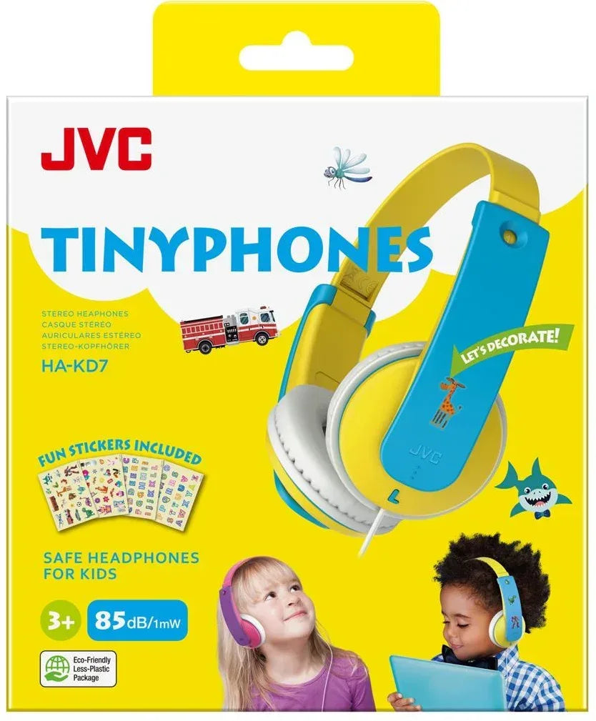 Jvc Kids Tinyphones Headphone Yellow/Blue - Essentify