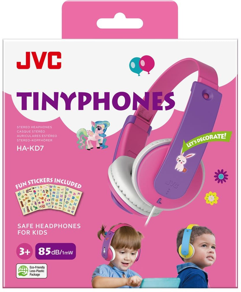 Jvc Ha-Kd7-Pne Jvc Kids Tinyphones Headphone Pink