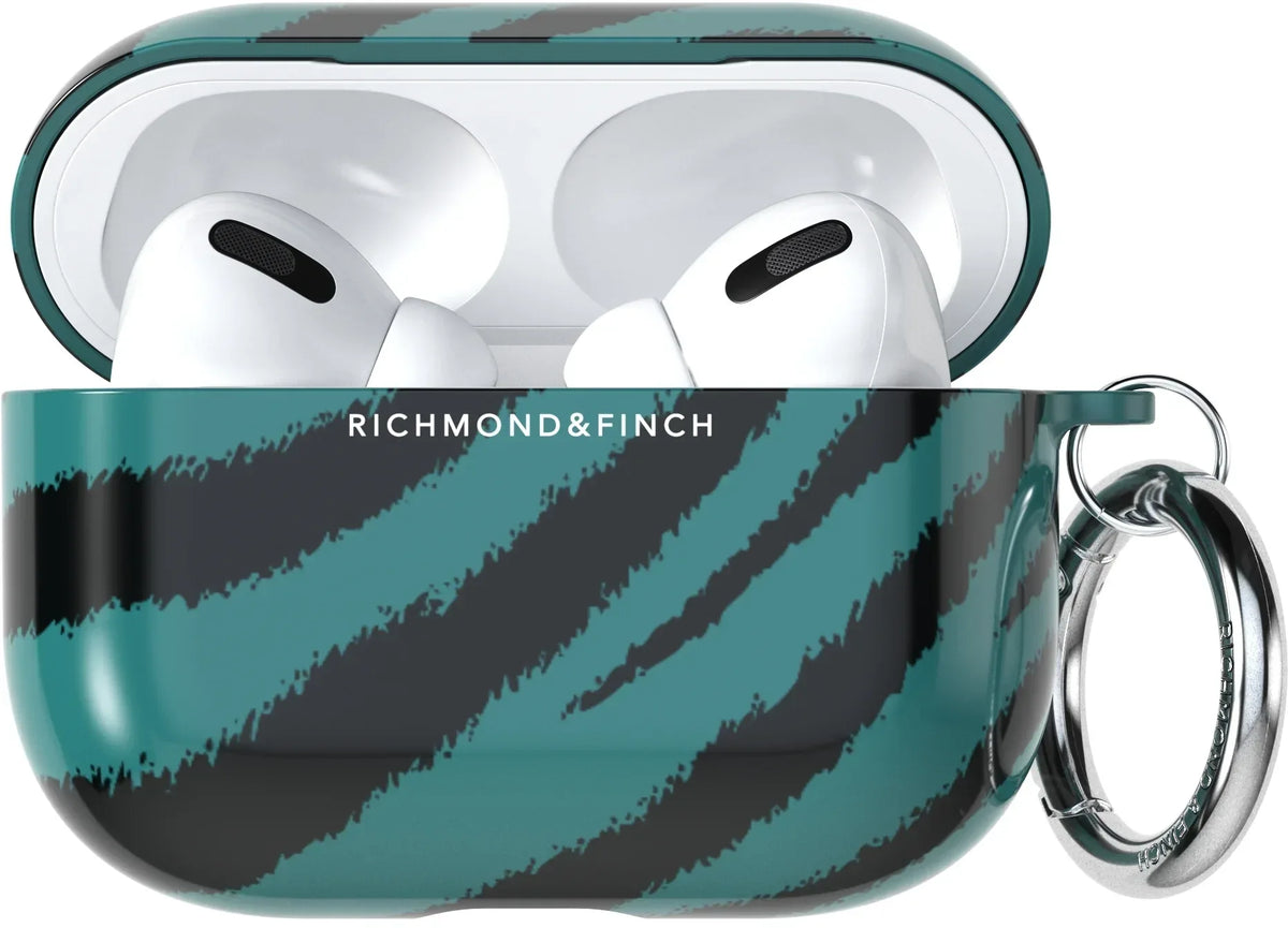 Richmond & Finch Freedom Series Apple Airpod Pro Emerald Zebra - Essentify