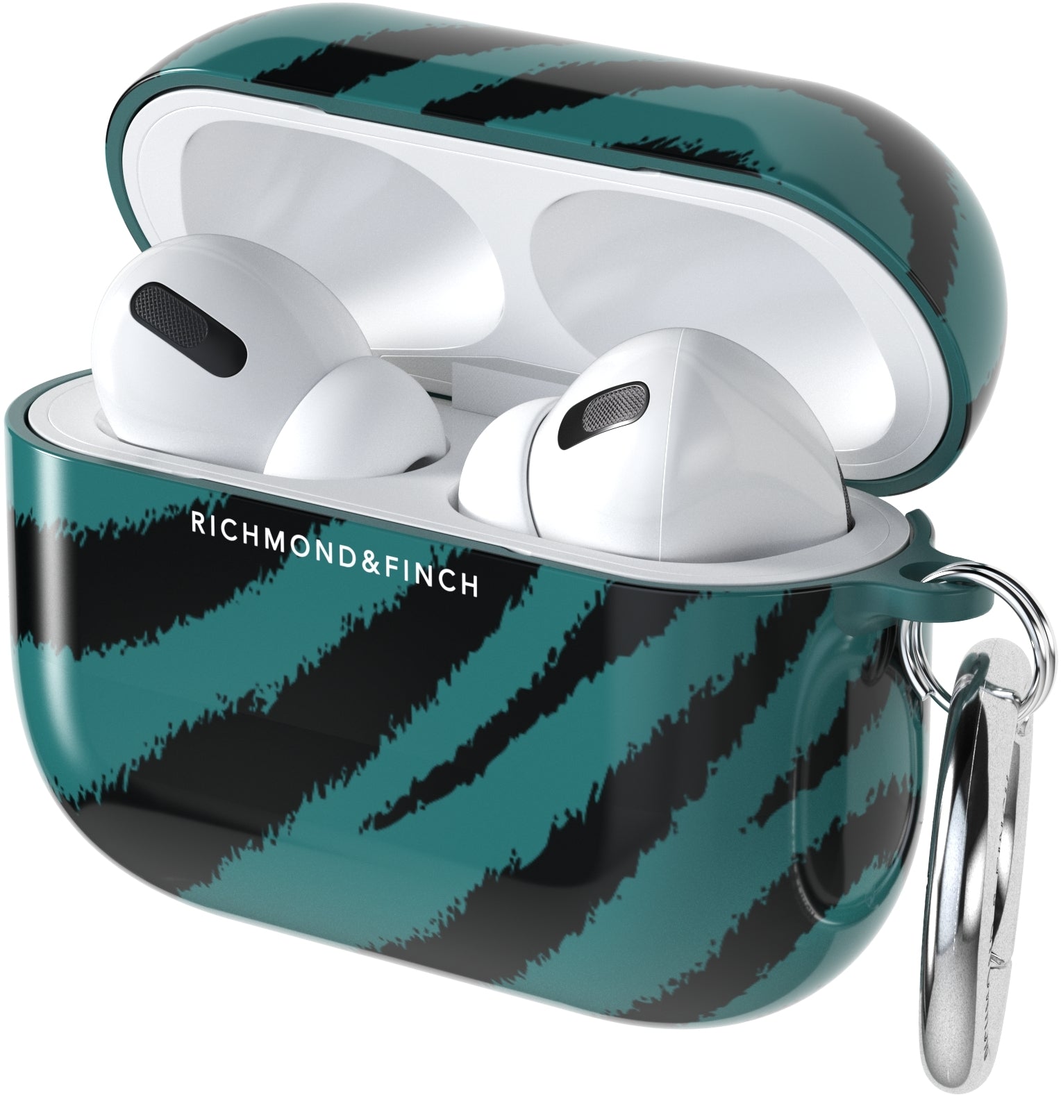 Richmond & Finch Freedom Series Apple Airpod Pro Emerald Zebra