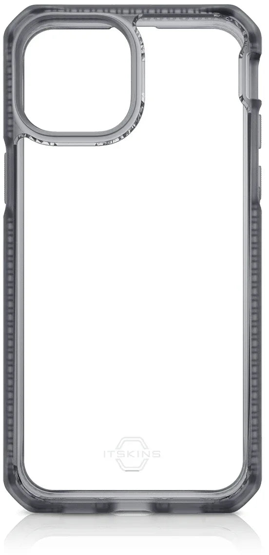 Itskins Level 2 Hybridfrost For Apple Iphone 13 Pro Max Transparent Black - Essentify