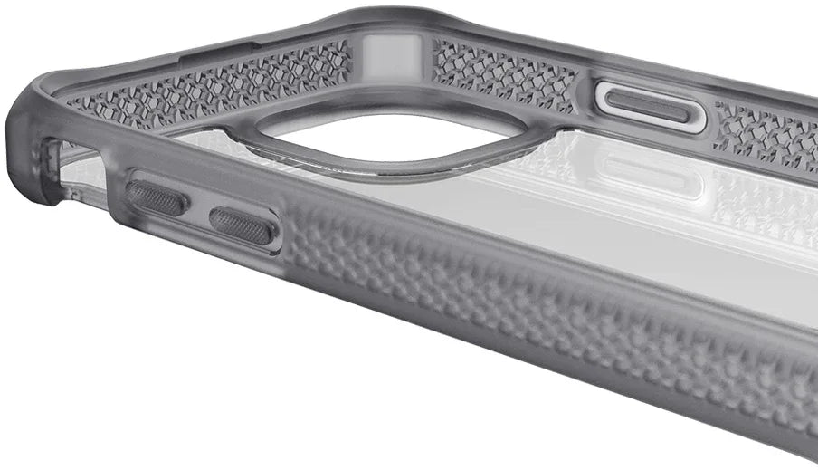 Itskins Level 2 Hybridfrost For Apple Iphone 13 Pro Max Transparent Black - Essentify