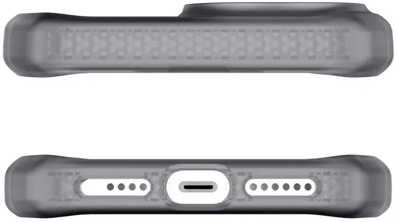Itskins Level 2 Hybridfrost For Apple Iphone 13 Pro Max Transparent Black - Essentify