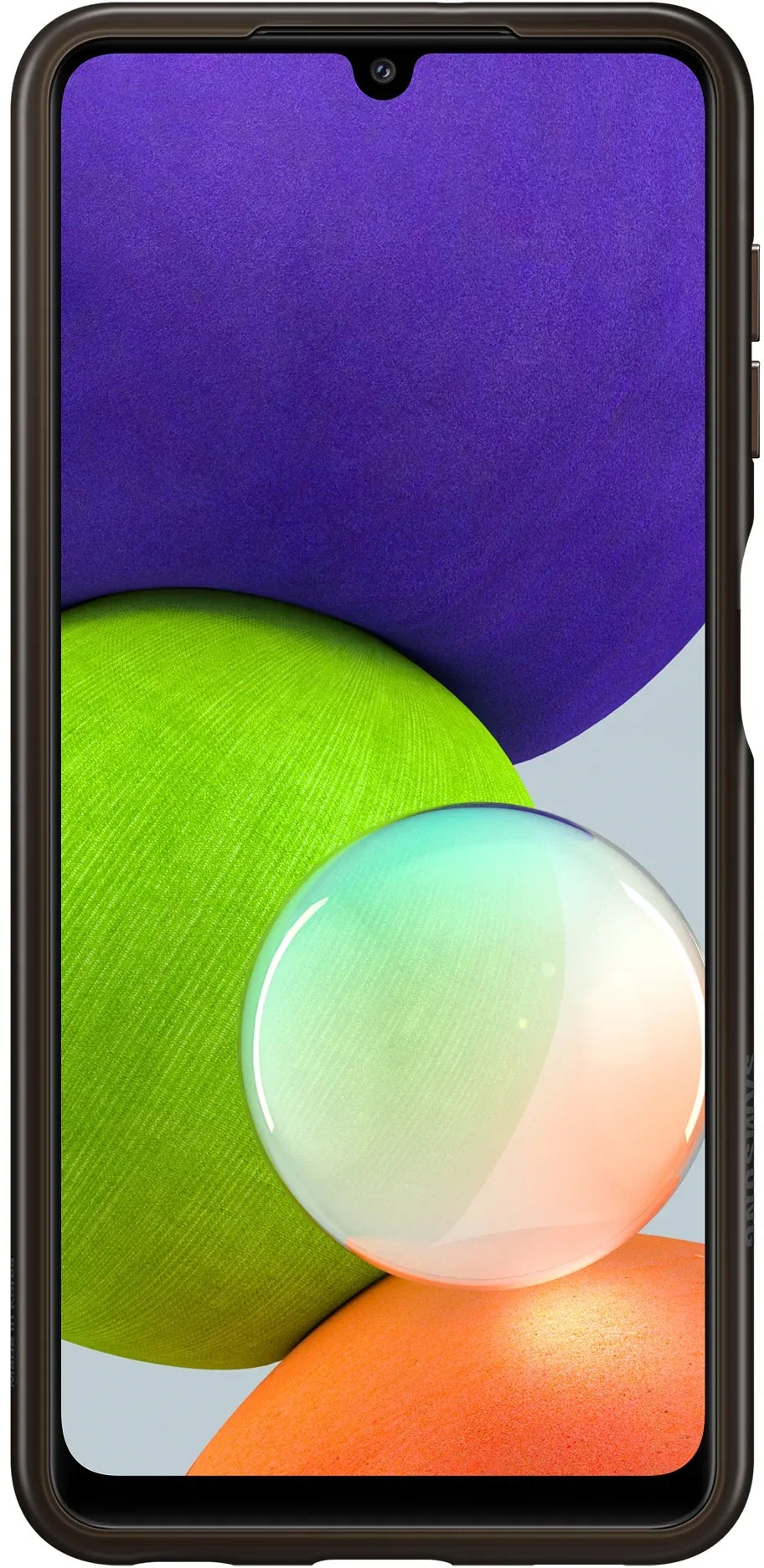 Samsung Soft Clear Cover Galaxy A22 4G Black - Essentify