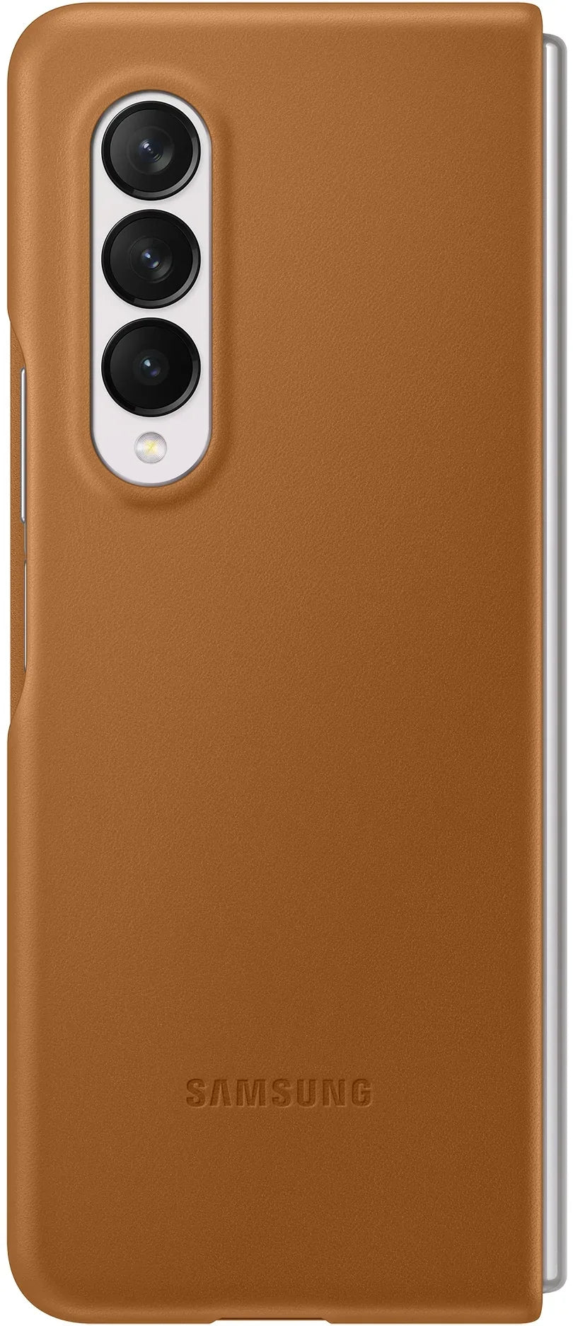 Samsung Leather Cover Galaxy Z Fold3 Camel - Essentify