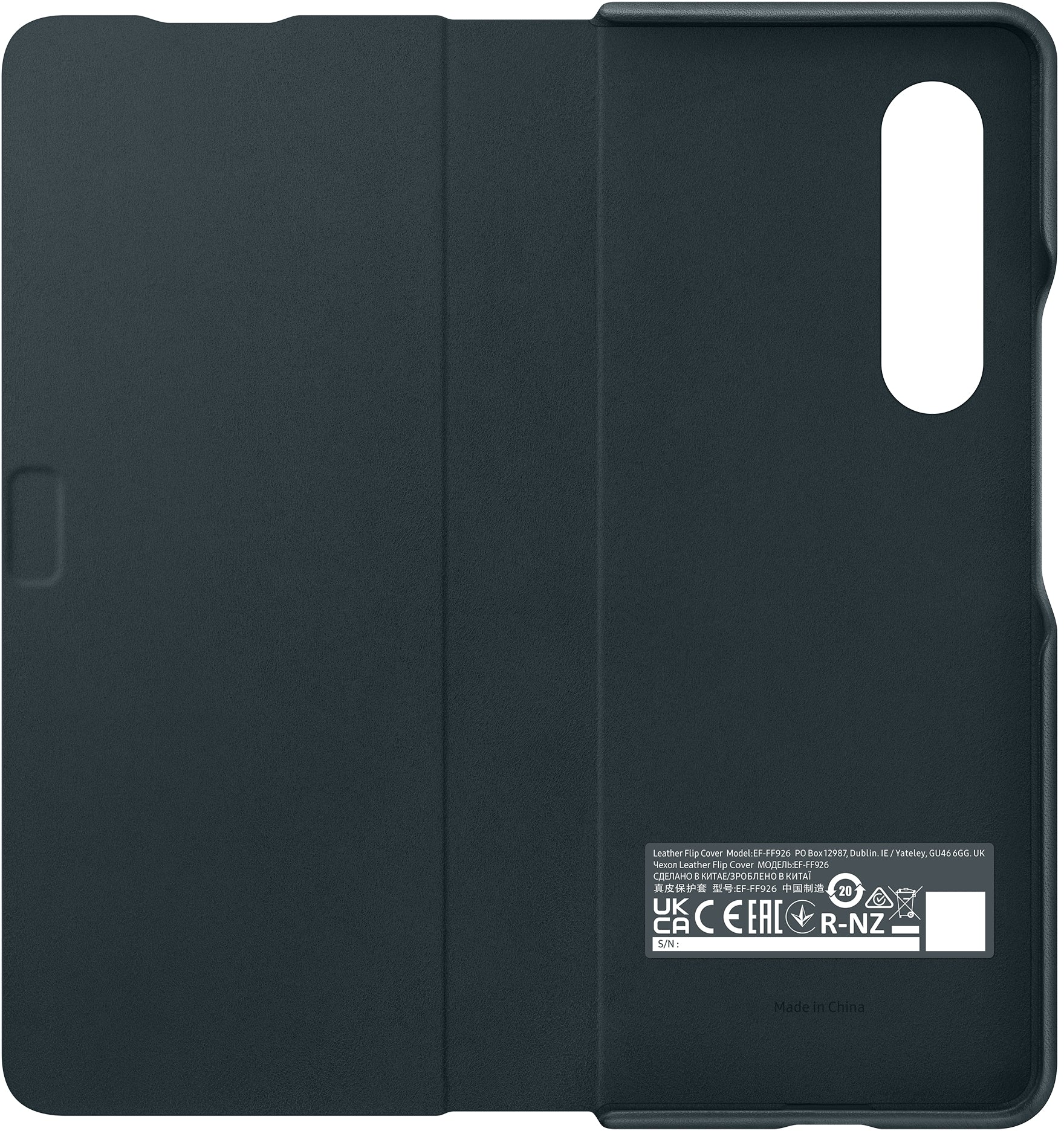 Samsung Ef-Ff926Lgegww Samsung Leather Flip Cover Galaxy Z Fold3 Green