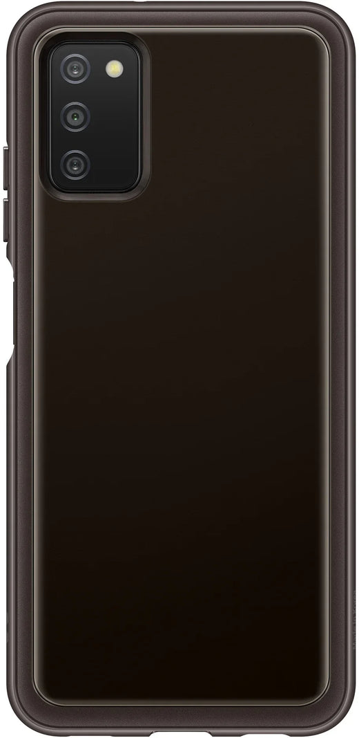 Samsung Soft Clear Cover Galaxy A03S Black - Essentify