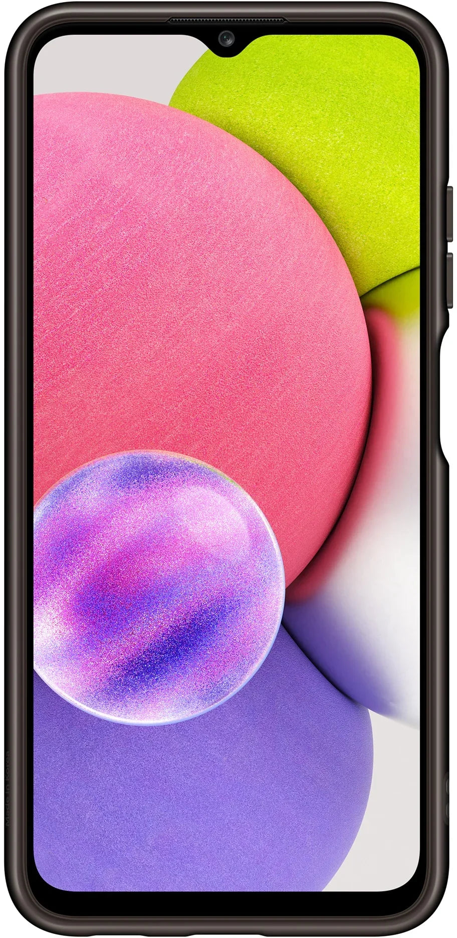 Samsung Soft Clear Cover Galaxy A03S Black - Essentify