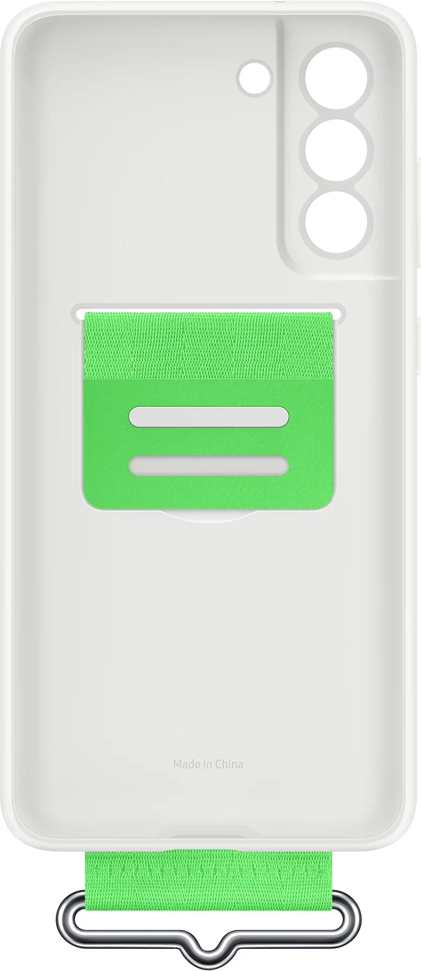 Samsung Silicone Cover With Strap Galaxy S21 Fe 5G White - Essentify