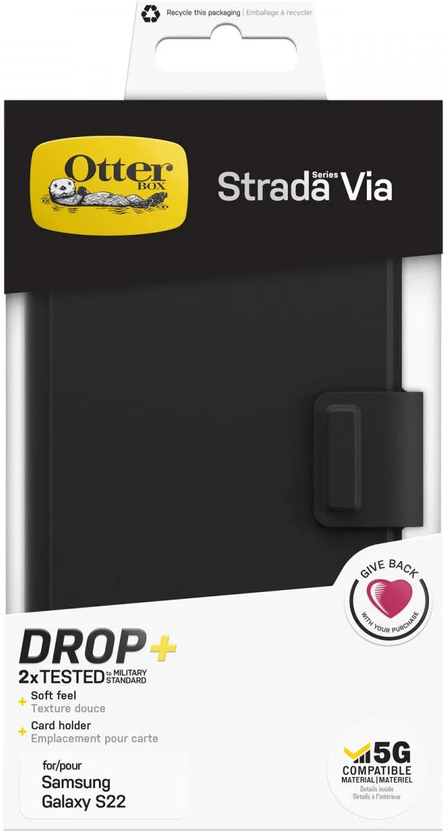 Otterbox Strada Via Samsung Galaxy S22 5G Black Night - Essentify