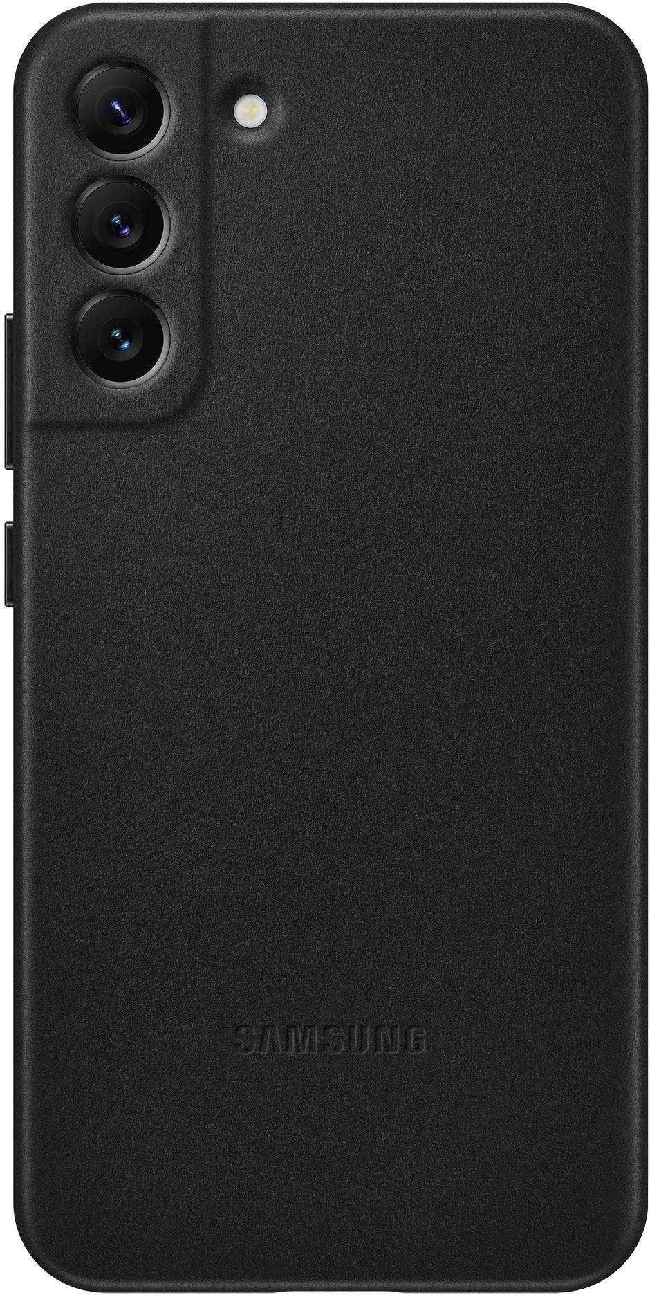 Samsung Leather Cover Galaxy S22+ 5G Black - Essentify