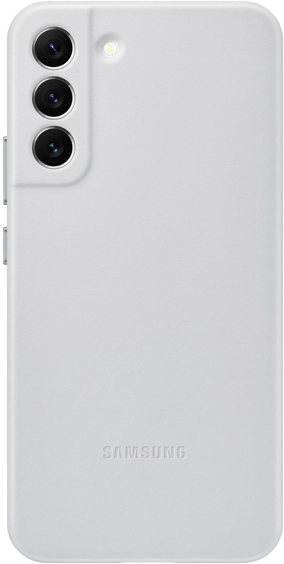 Samsung Leather Cover Galaxy S22+ 5G Light Grey - Essentify