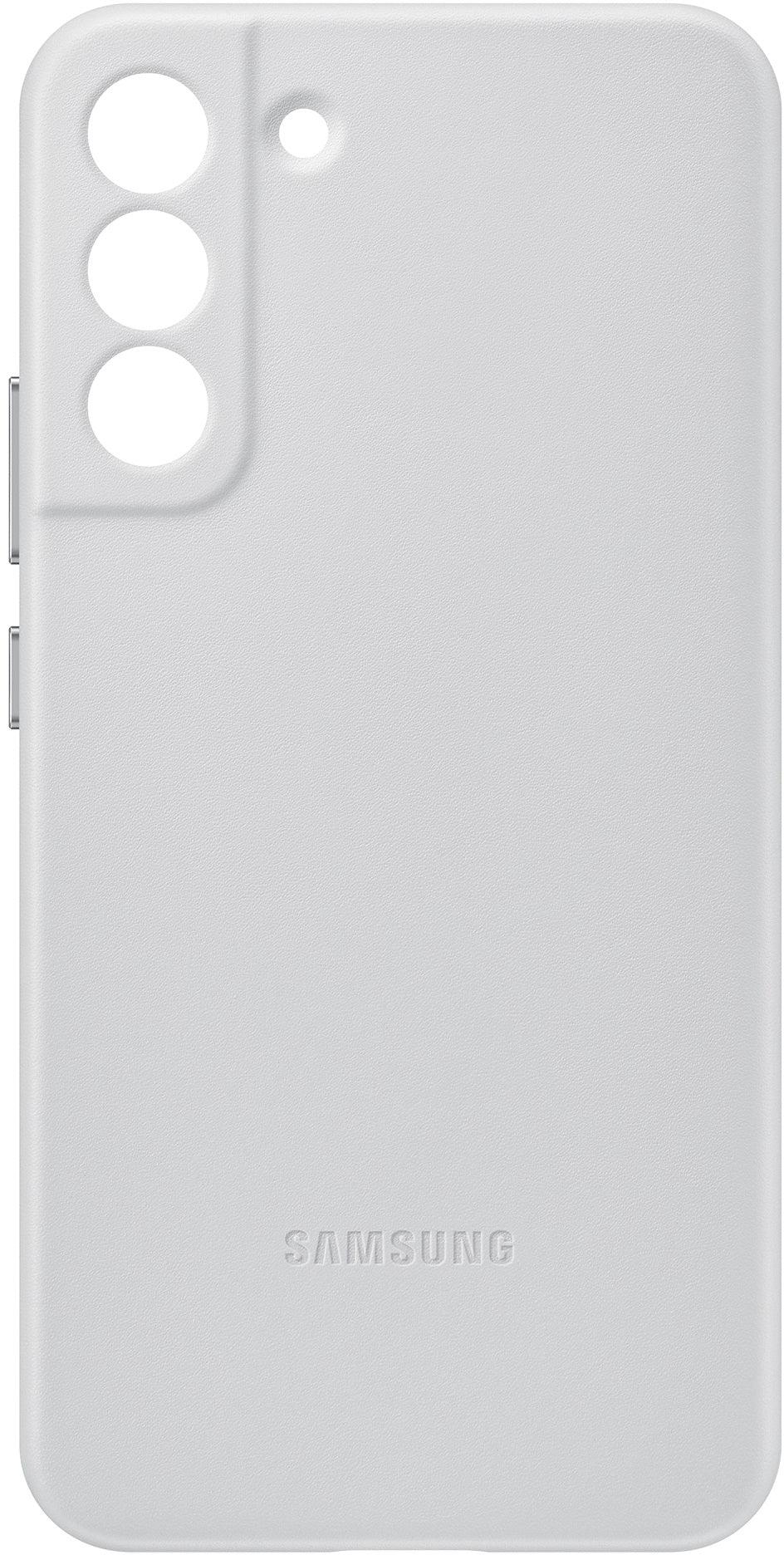 Samsung Leather Cover Galaxy S22+ 5G Light Grey - Essentify