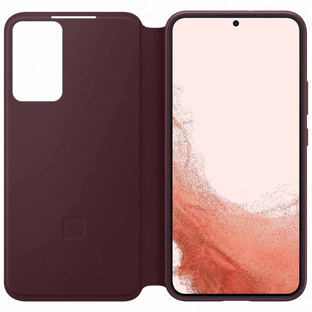 Samsung Smart Clear View Cover Galaxy S22+ 5G Burgundy - Essentify