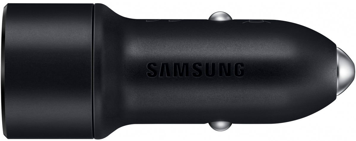 Samsung Ep-L1100Wbegeu Samsung Fast Charge Duo Car Charger 15W Black Bulk