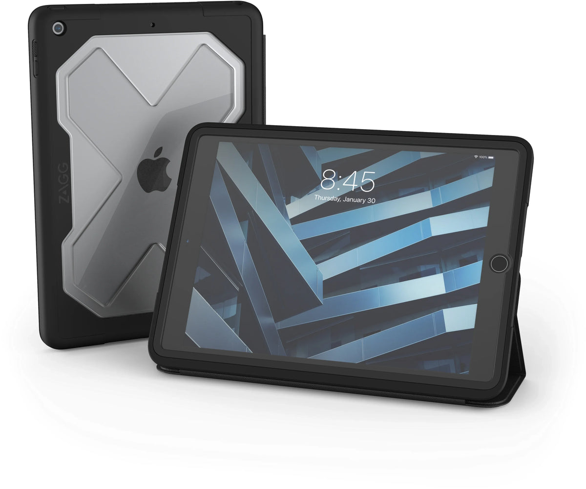 Zagg Rugged Messenger Case For Apple Ipad 10.2 (2019/2020/2021) Black - Essentify