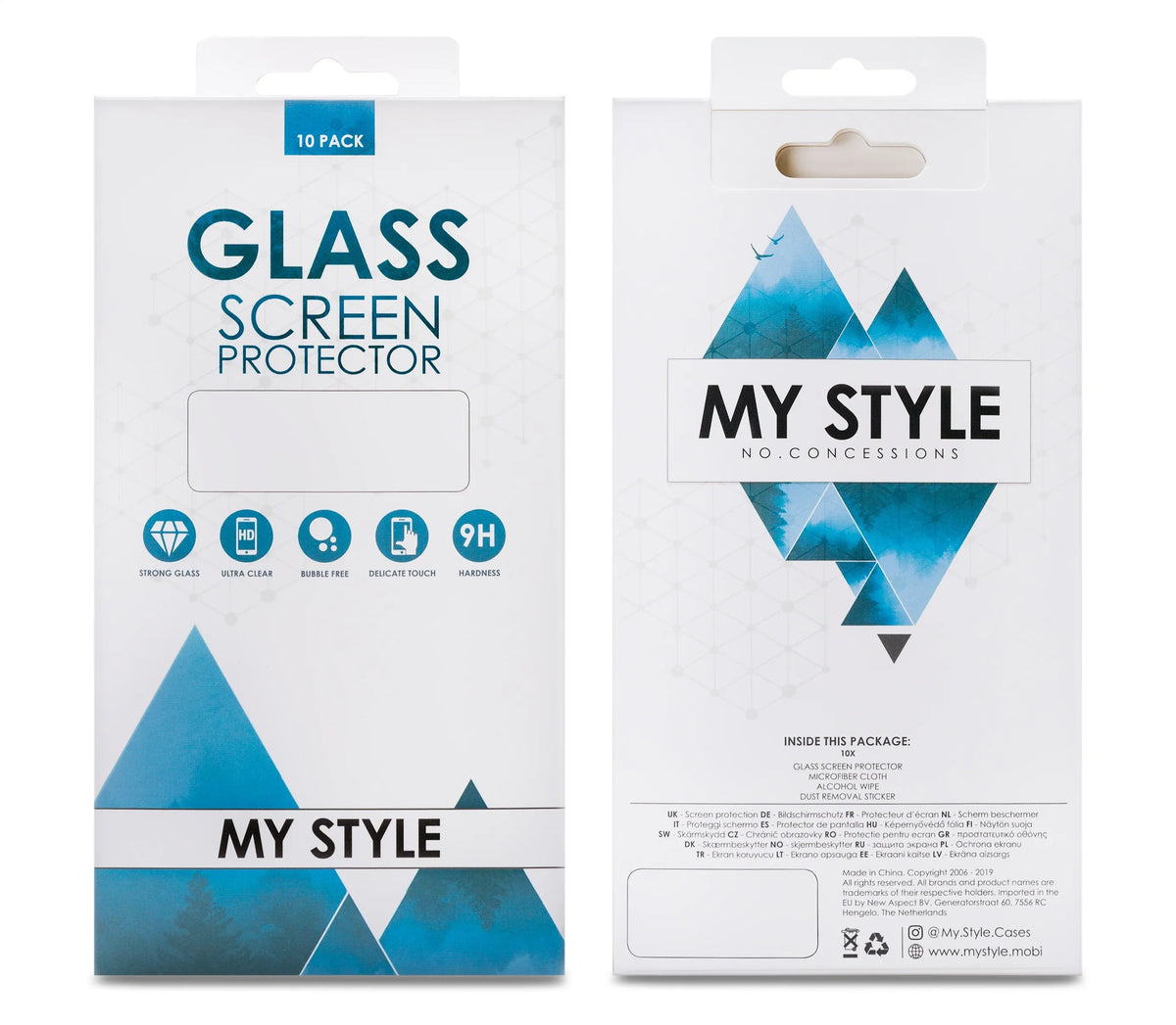 My Style Tempered Glass Screen Protector For Apple Iphone 14 Pro Max Clear (10-Pack) - Essentify