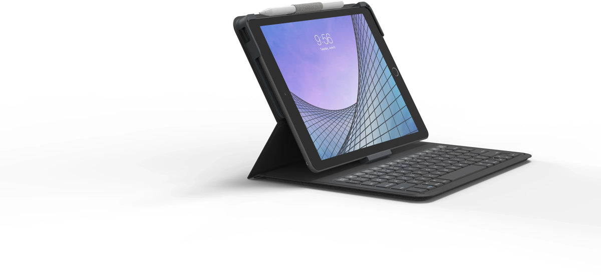 Zagg Messenger Folio 2 Bluetooth Keyboard Case For Apple Ipad 10.2/Pro/Air 10.5 Serie Azerty Black - Essentify