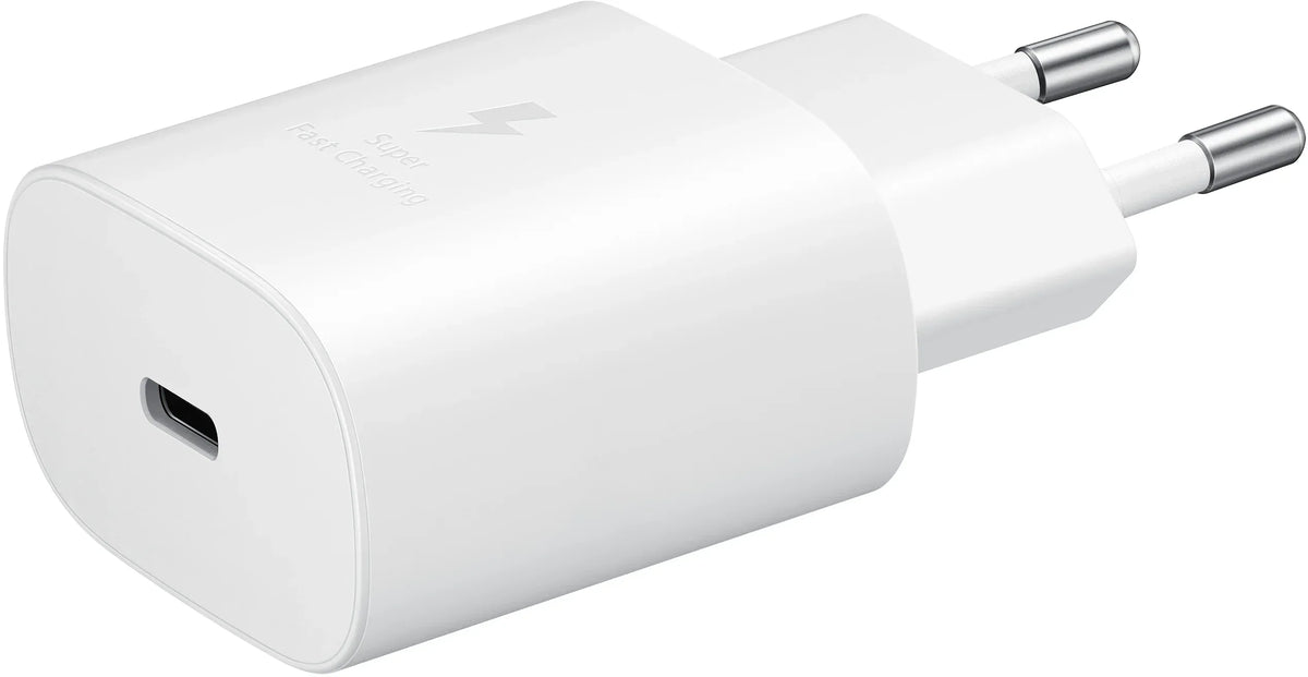 Samsung Super Fast Pd Wall Charger Usb-C Incl. Usb-C Cable 25W White - Essentify