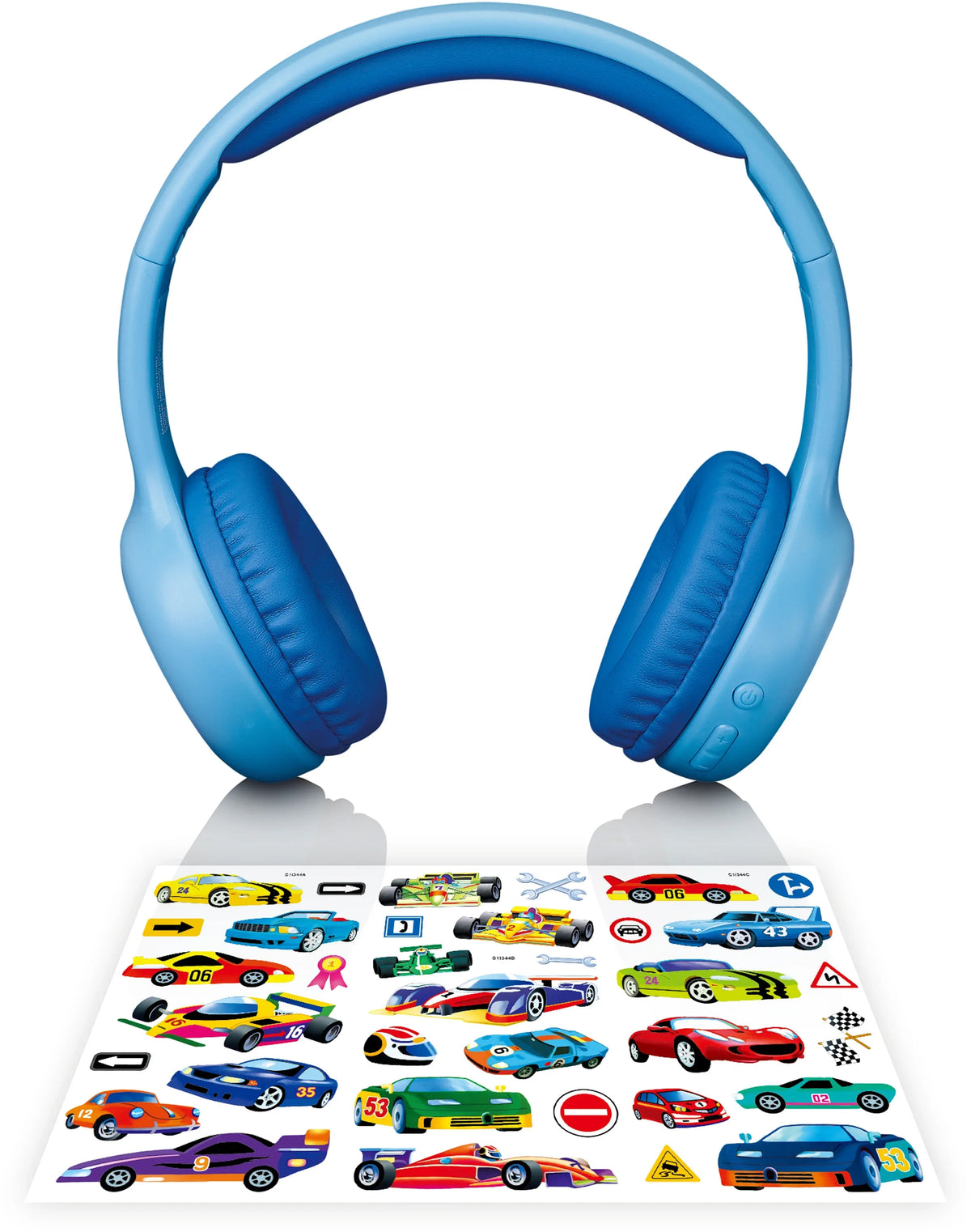 Lenco On-Ear Stereo Bluetooth Headset For Kids Blue - Essentify