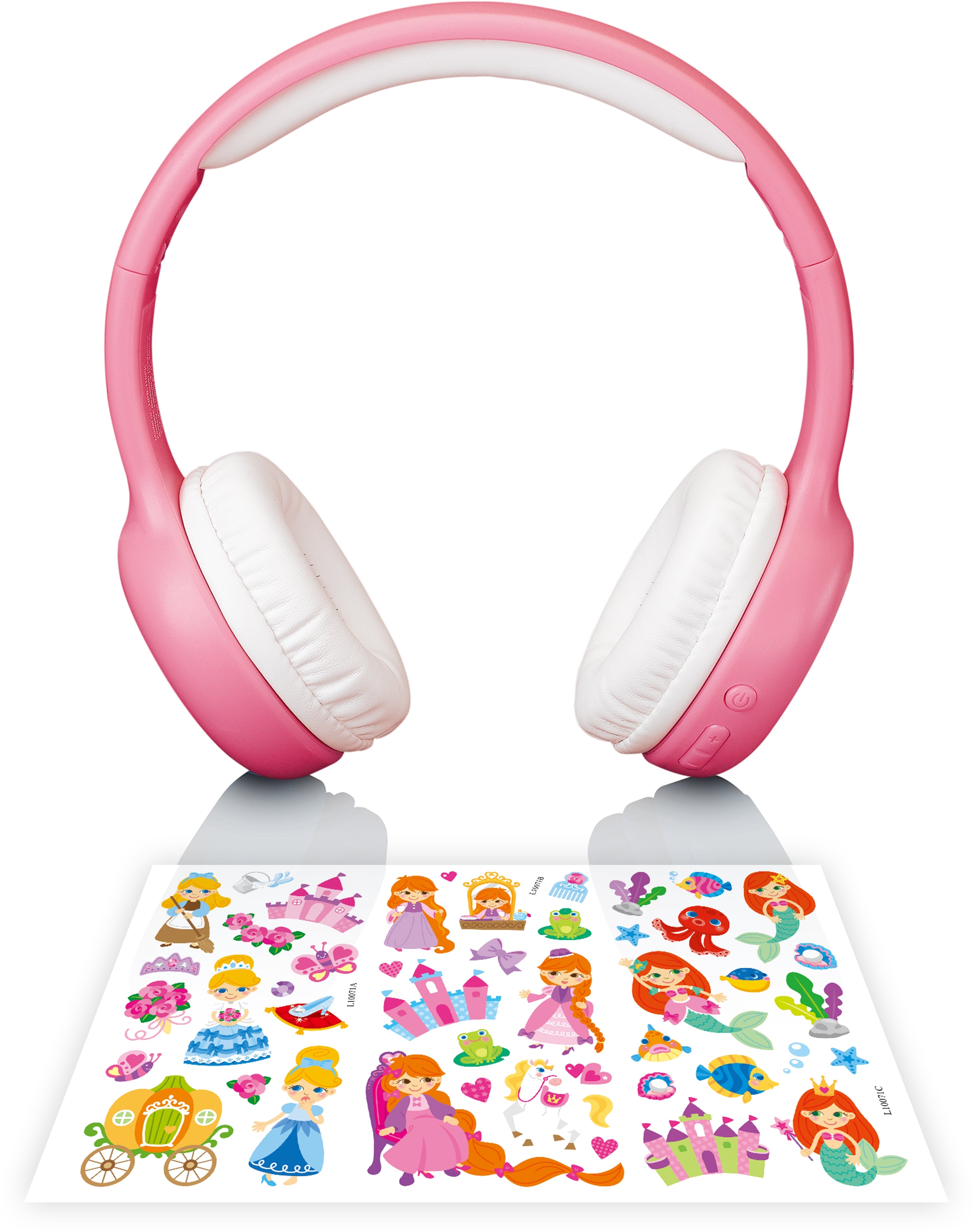 Lenco Hpb-110Pk Lenco On-Ear Stereo Bluetooth Headset For Kids Pink