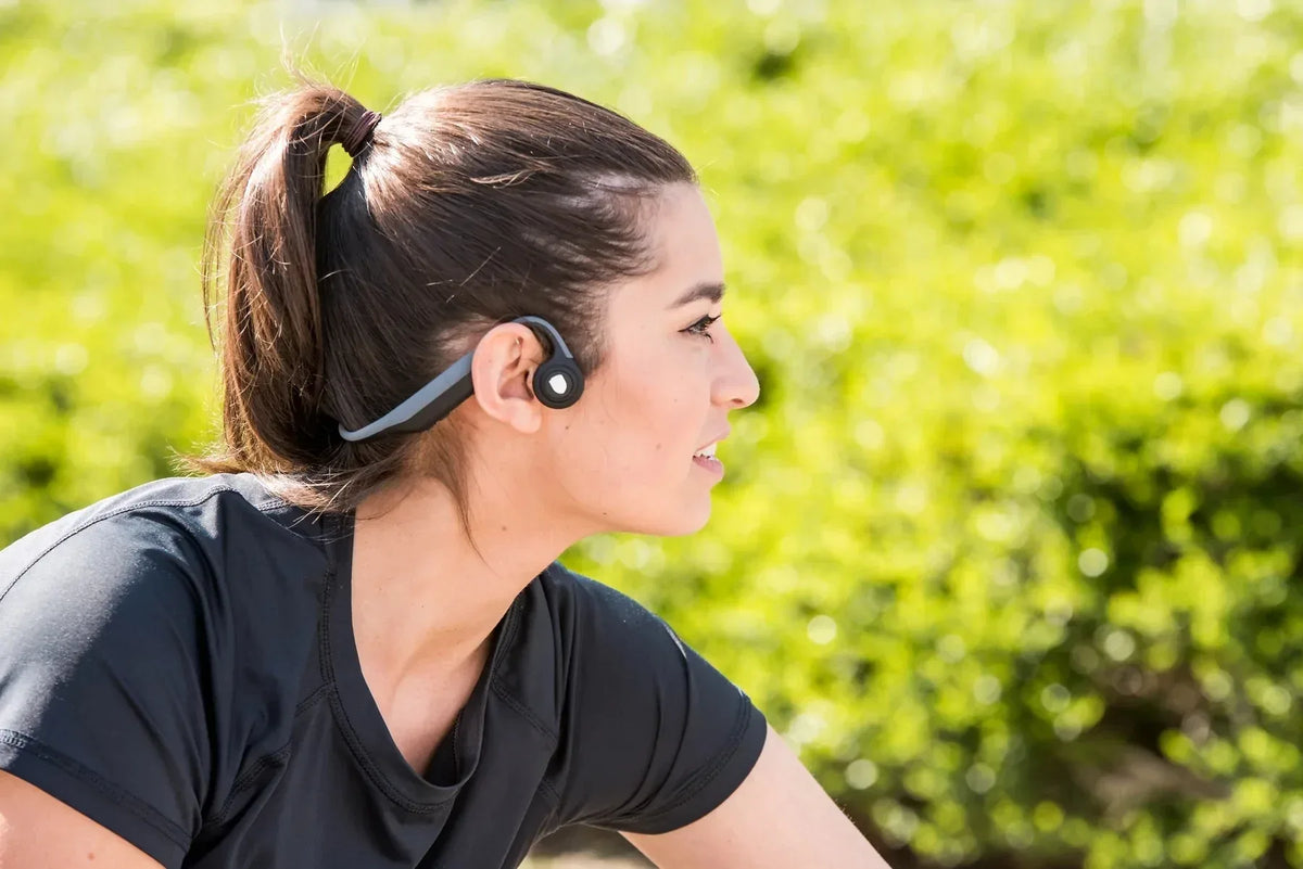 Lenco Bone Conduction Bluetooth Stereo Headset Black - Essentify