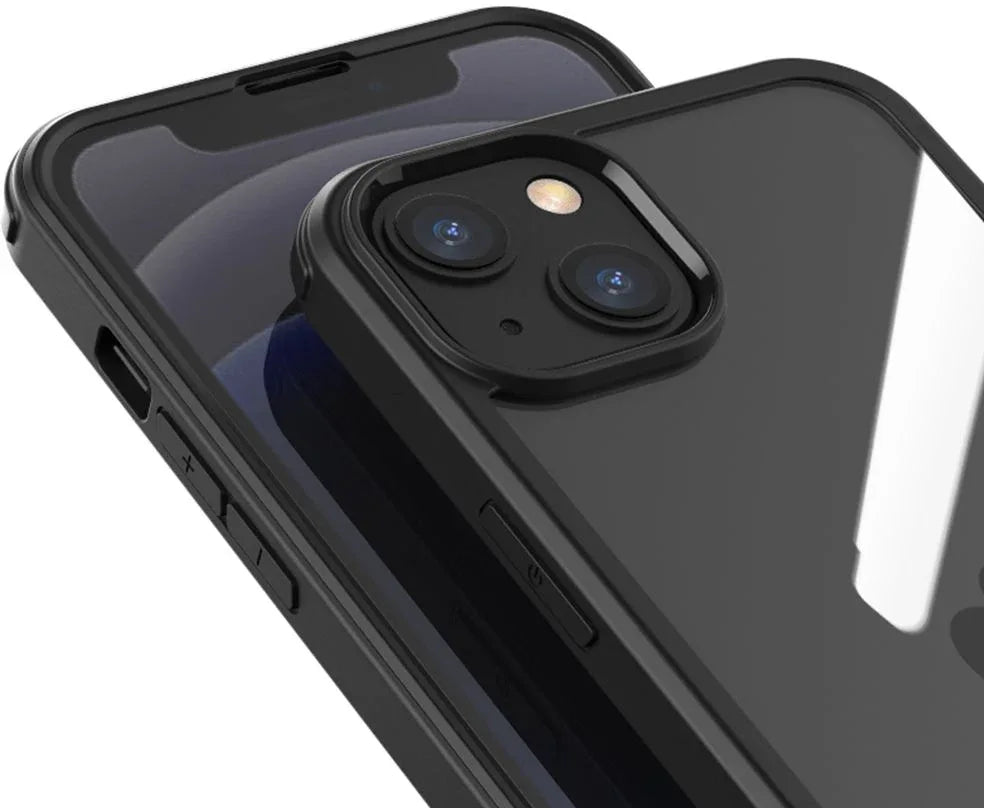 Valenta Tempered Glass Full Cover Bumper Case Apple Iphone 14 Plus Black - Essentify