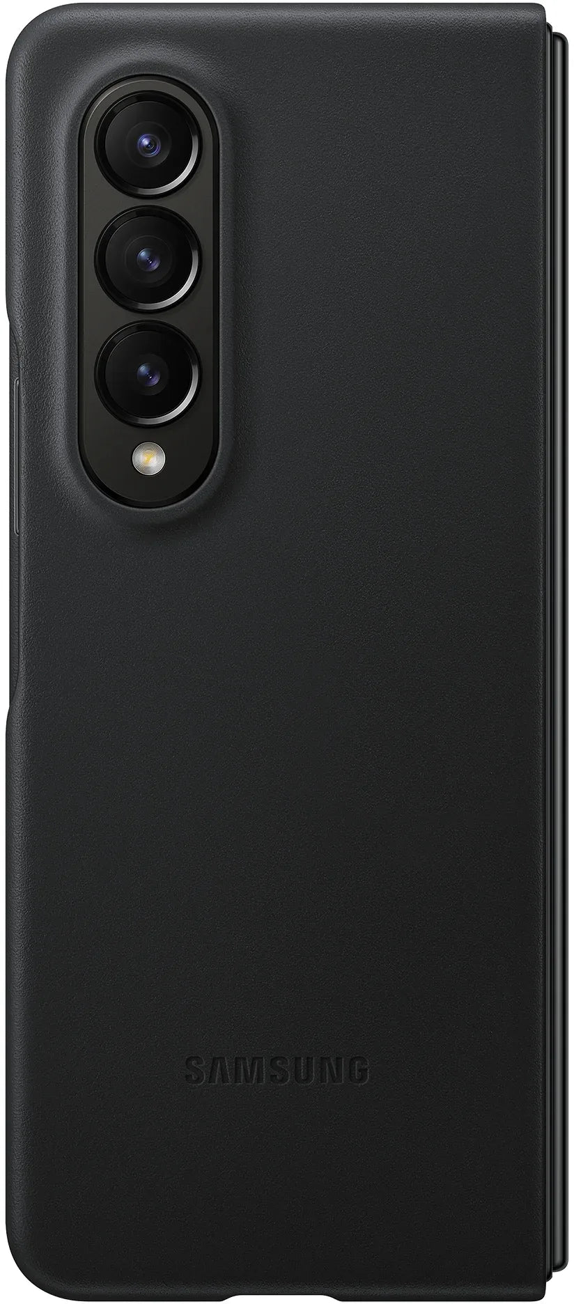 Samsung Leather Cover Galaxy Z Fold4 Black - Essentify
