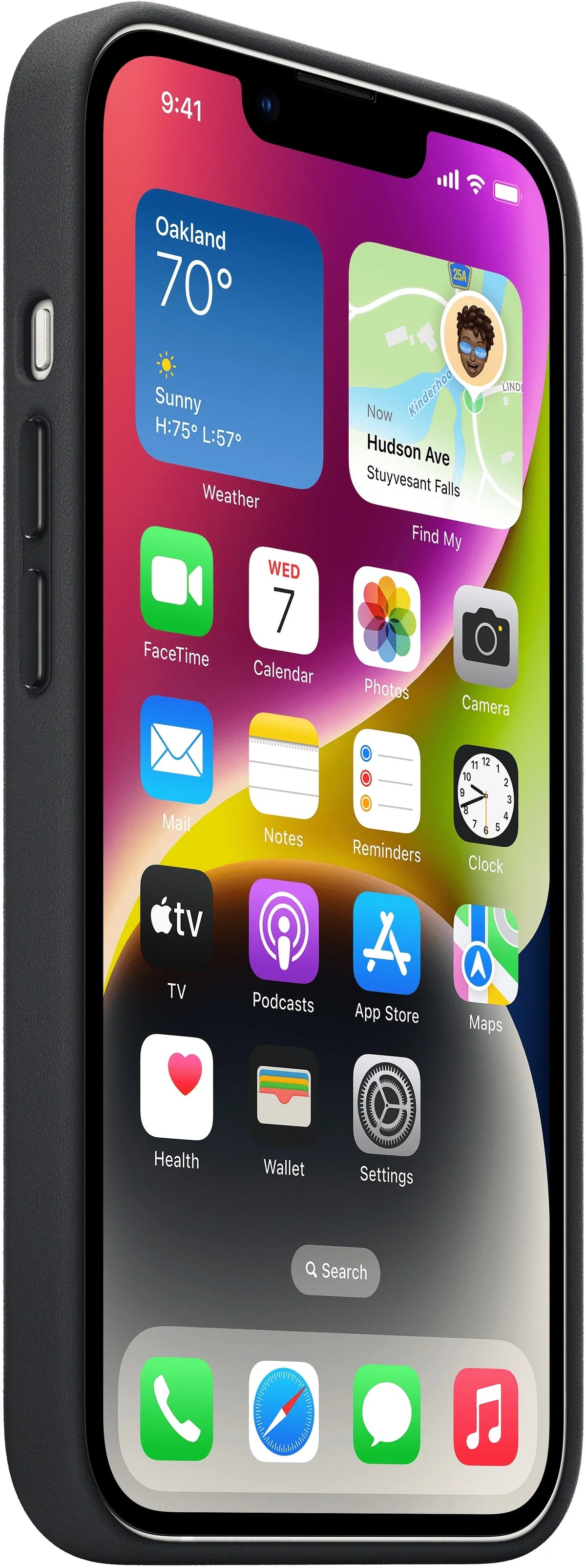 Apple Leather Case With Magsafe Iphone 14 Plus Midnight - Essentify