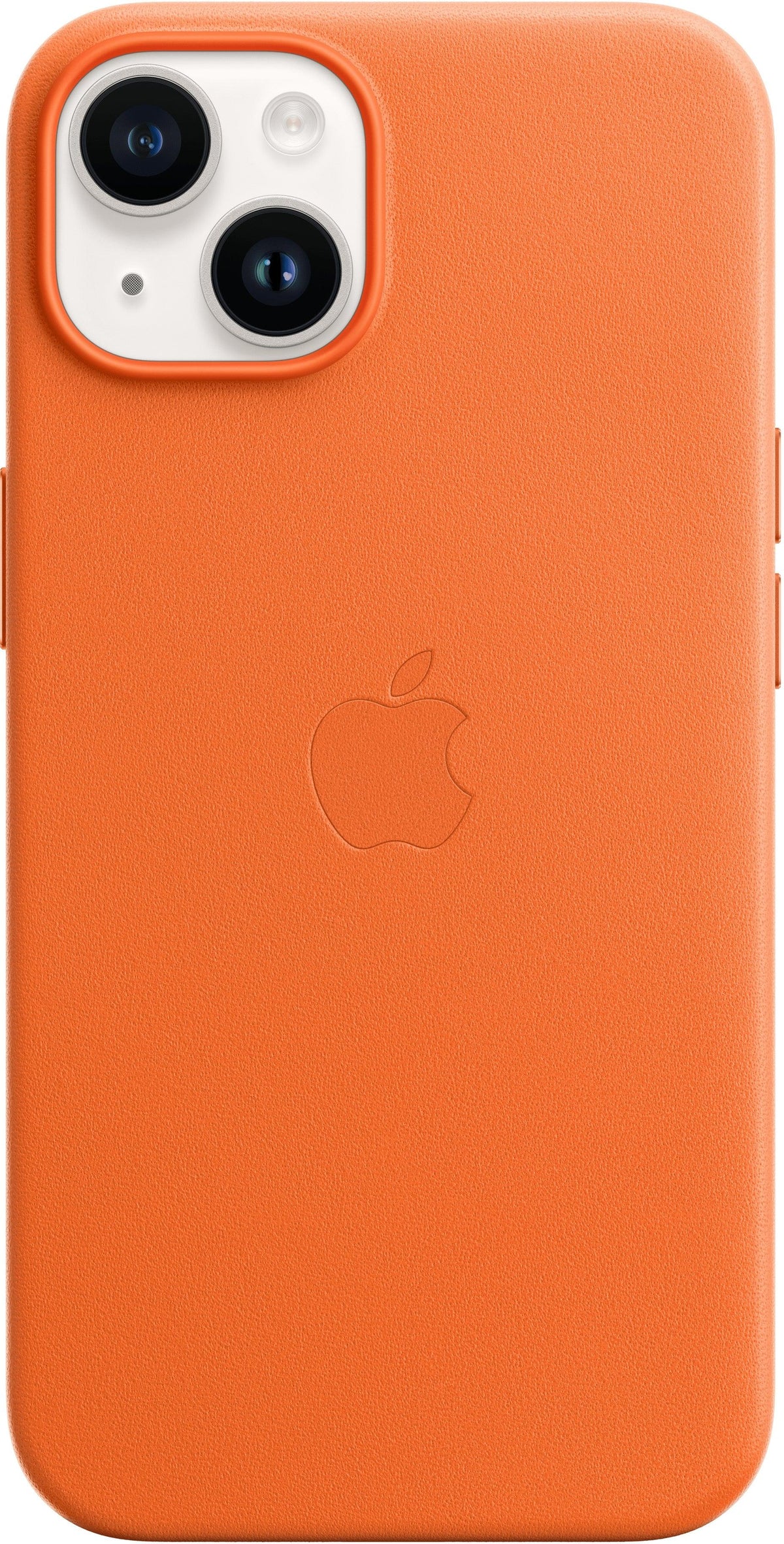 Apple Leather Case With Magsafe Iphone 14 Plus Orange - Essentify