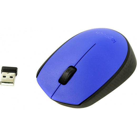 Logitech M171 | Draadloze Muis | Links- en Rechtshandig | RF | 1000 DPI | Zwart/Blauw