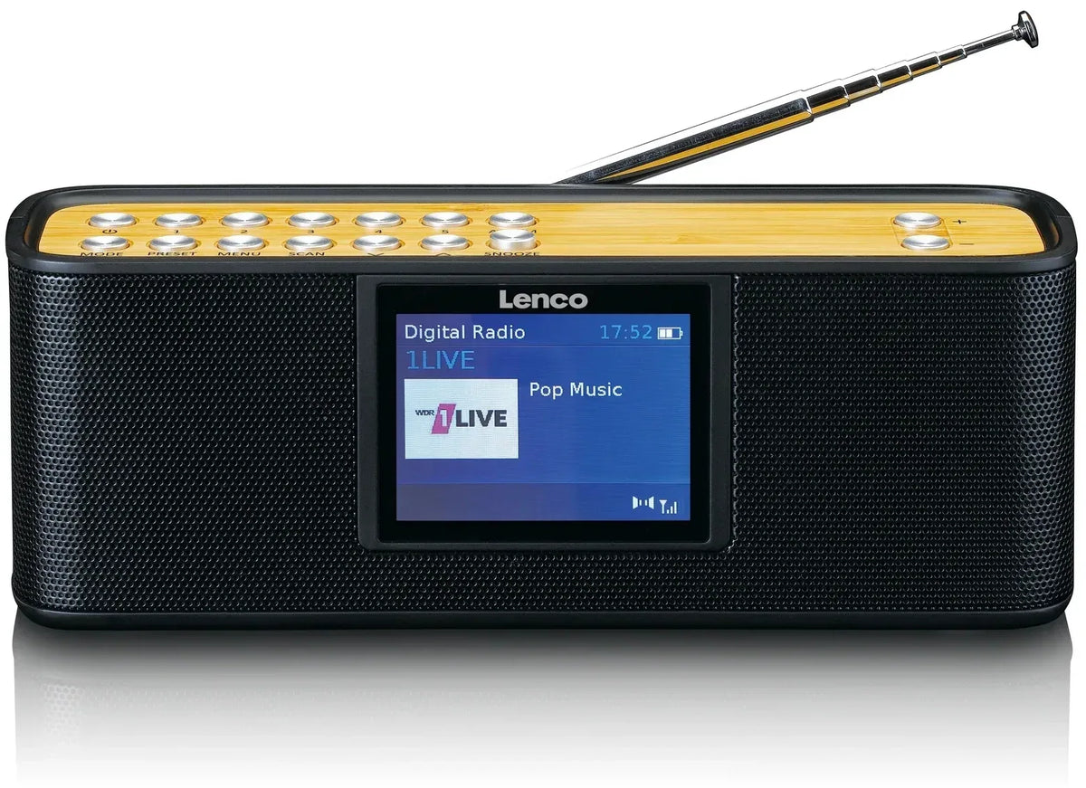 Lenco Portable Internet Dab+ Bluetooth Radio Black - Essentify