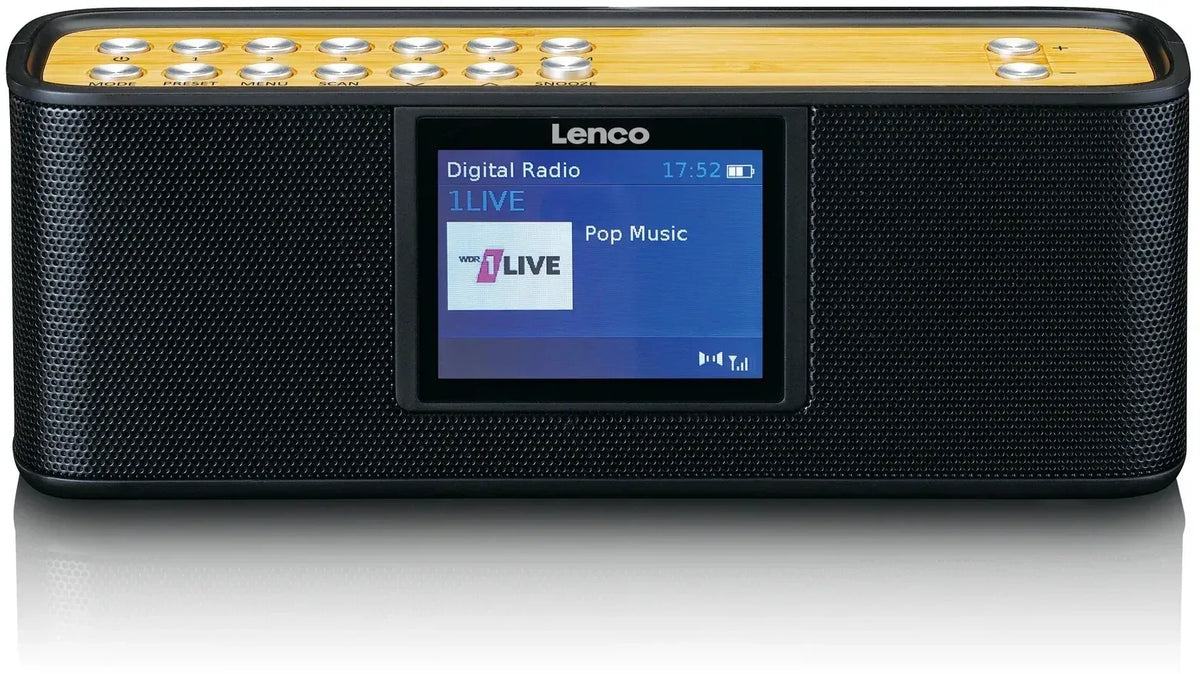 Lenco Portable Internet Dab+ Bluetooth Radio Black - Essentify