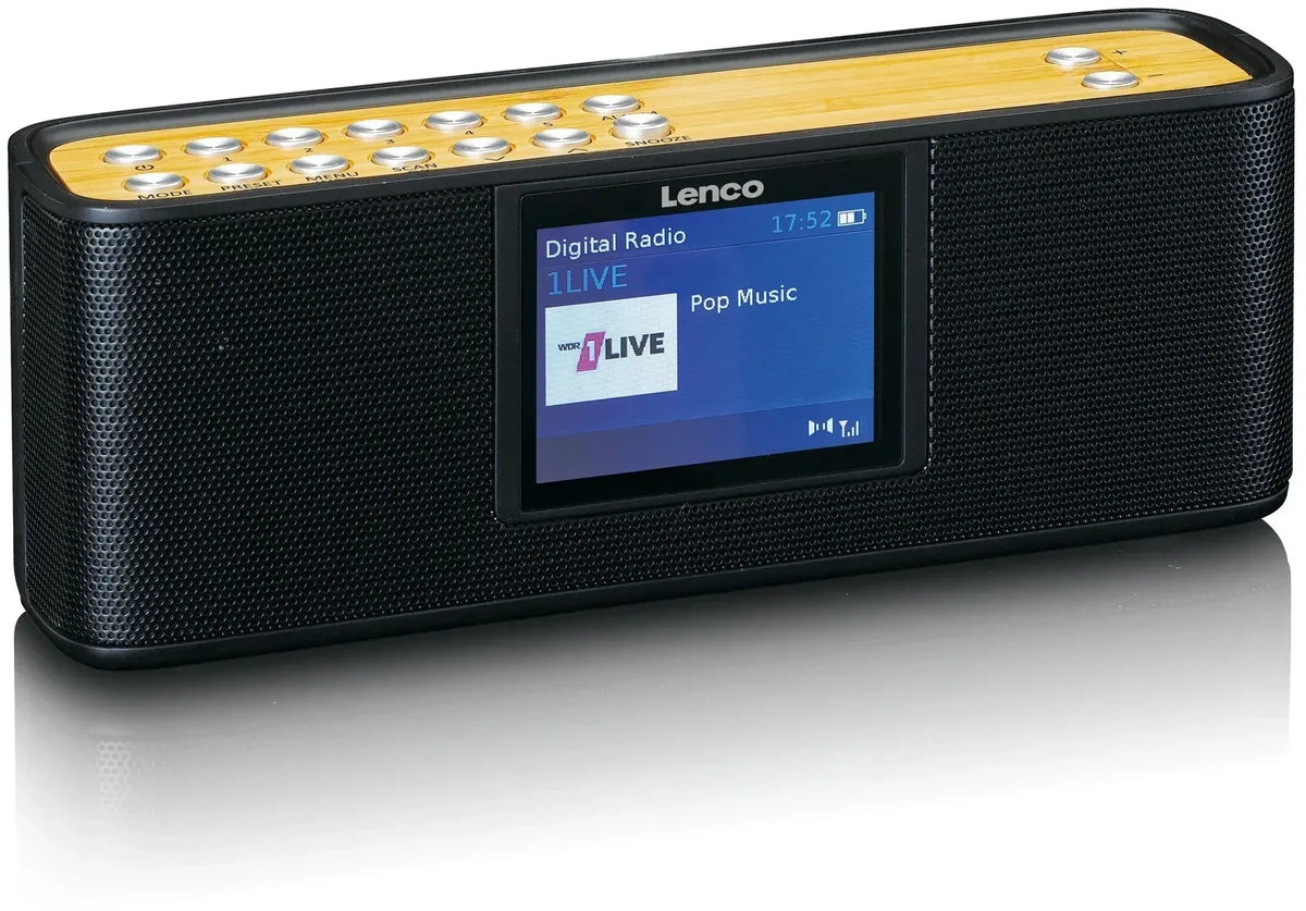 Lenco Portable Internet Dab+ Bluetooth Radio Black - Essentify
