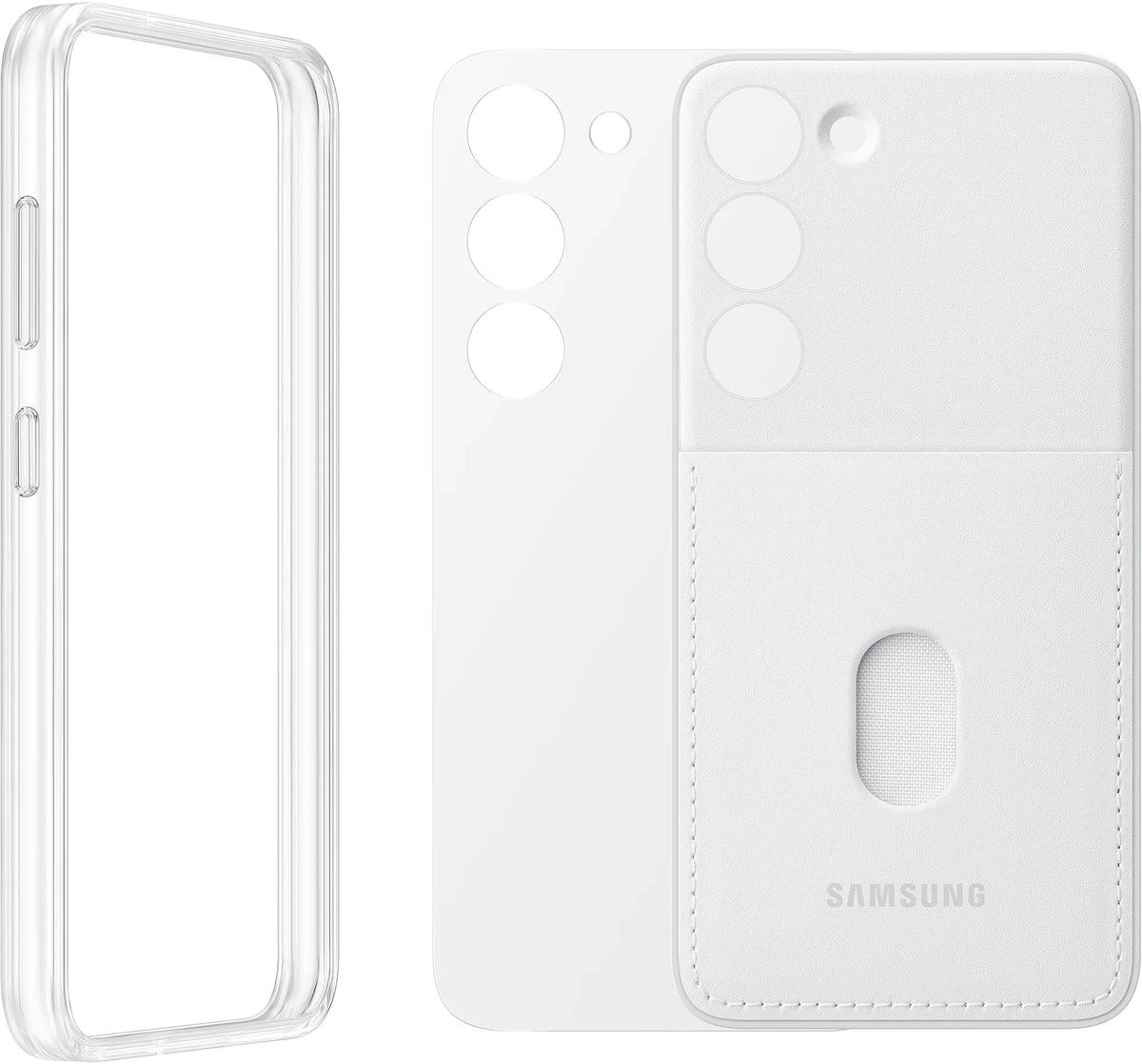 Samsung Frame Cover Galaxy S23 5G White - Essentify
