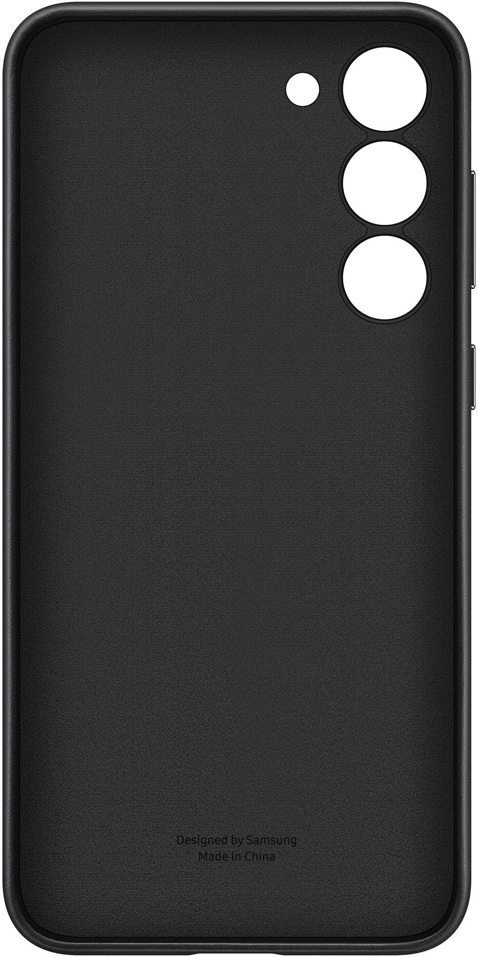 Samsung Leather Cover Galaxy S23+ 5G Black - Essentify