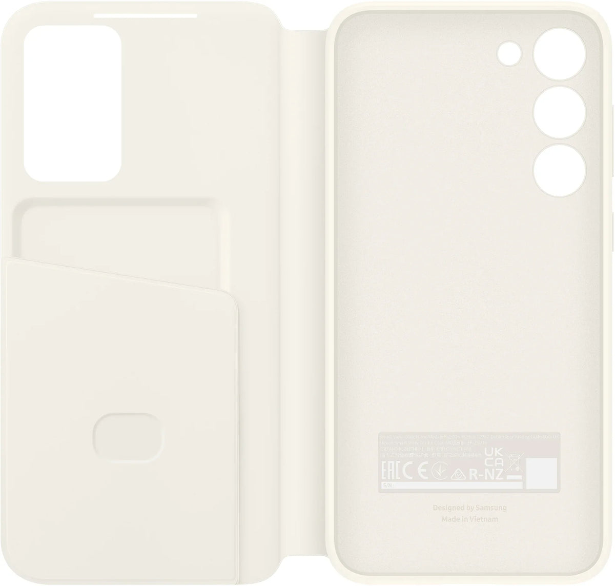 Samsung Smart Clear View Cover Galaxy S23+ 5G Cream - Essentify