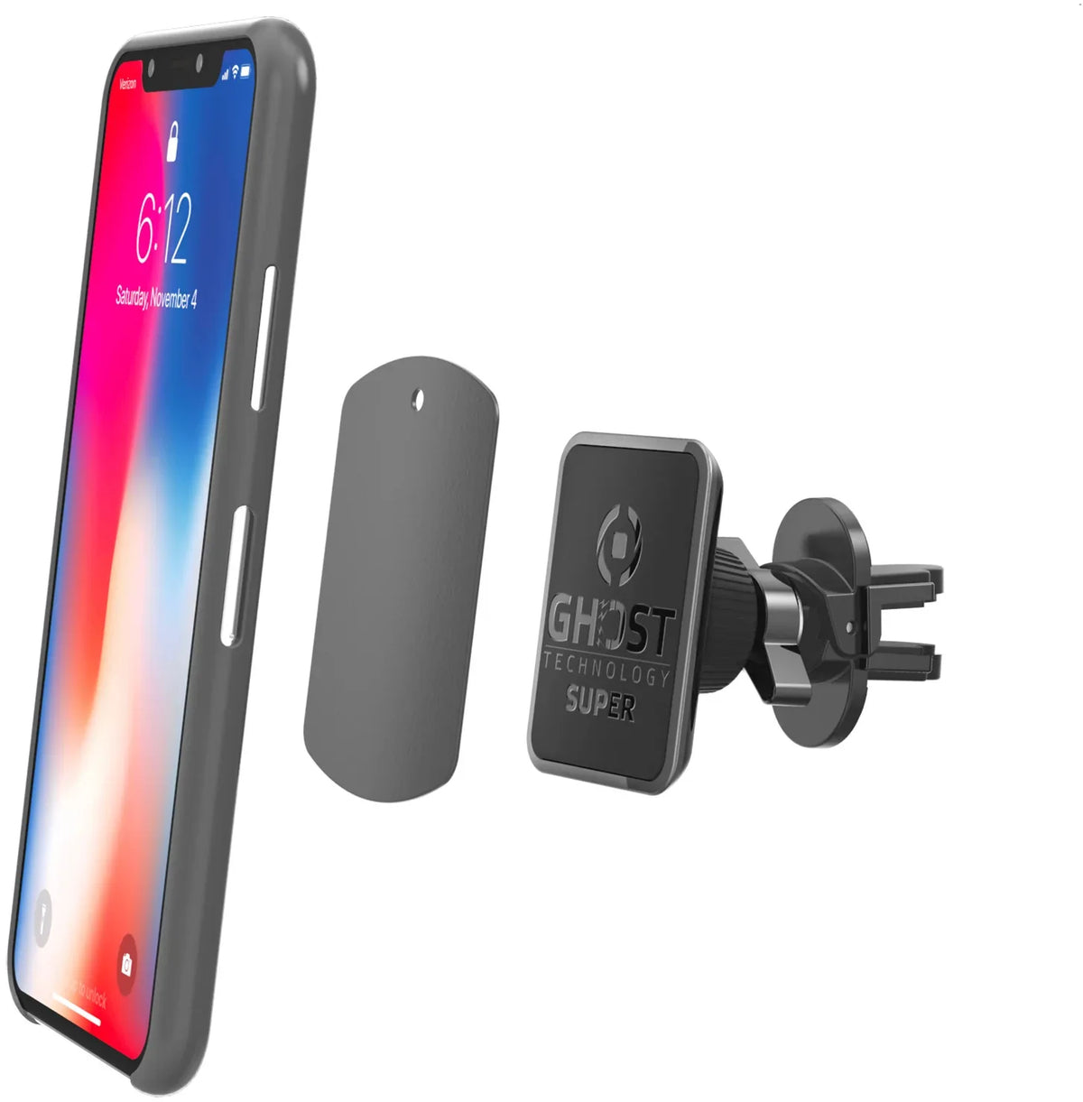 Celly Ghostsuperplus Universal Magnetic Car Holder Black - Essentify