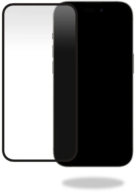 Mobilize Glass Screen Protector - Black Frame - Apple Iphone 15 Pro - Essentify
