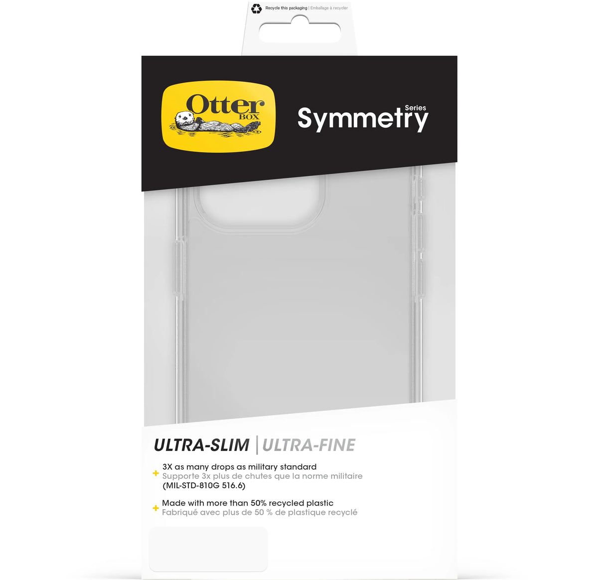 Otterbox Symmetry Clear Case Apple Iphone 15 Pro Clear - Essentify