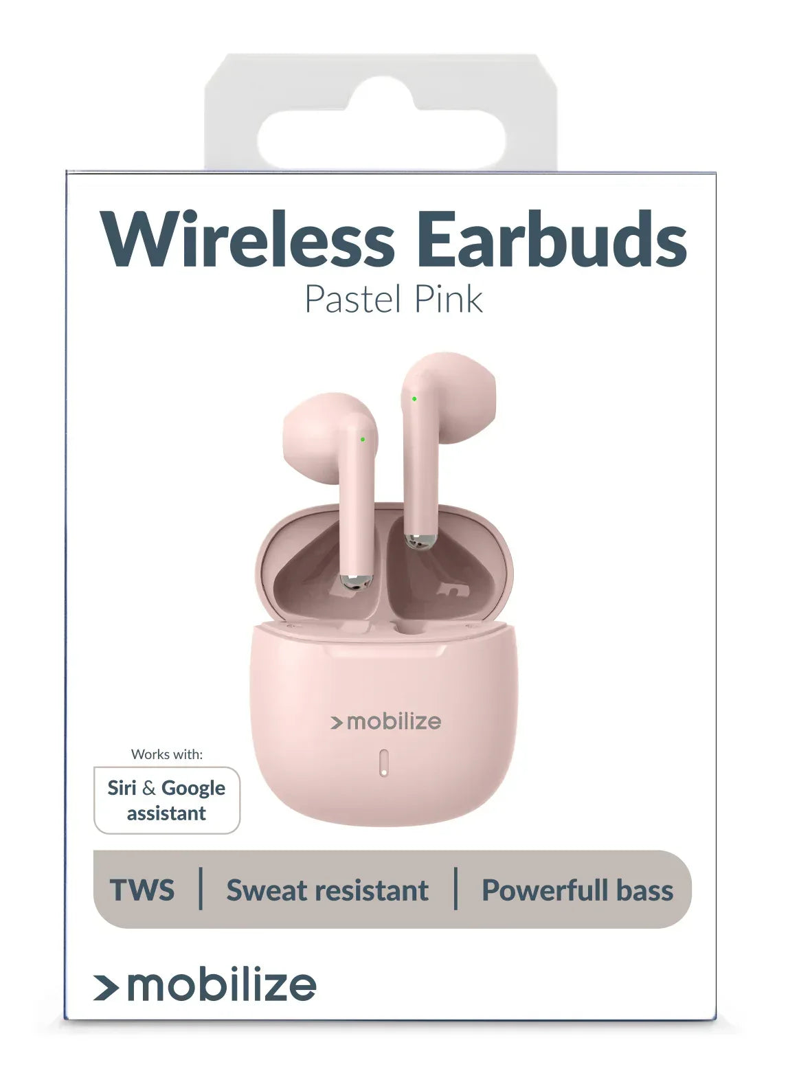 Mobilize Tws Earbuds Pastel Pink - Essentify