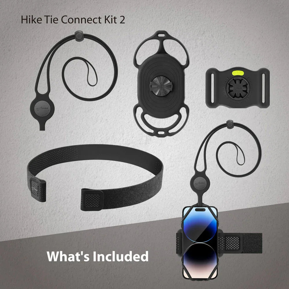 Bone Hike Tie Connect Kit 2 Black - Essentify