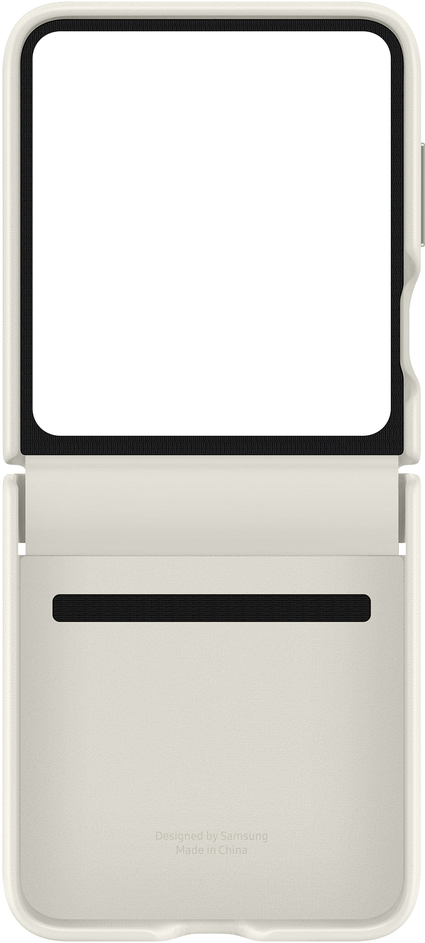 Samsung Ef-Vf731Puegww Samsung Flap Vegan Leather Case Galaxy Z Flip5 Cream