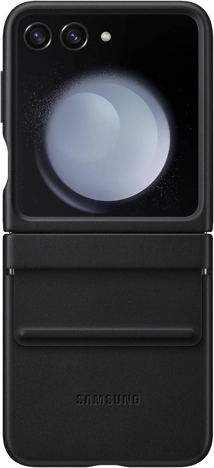 Samsung Flap Vegan Leather Case Galaxy Z Flip5 Black - Essentify