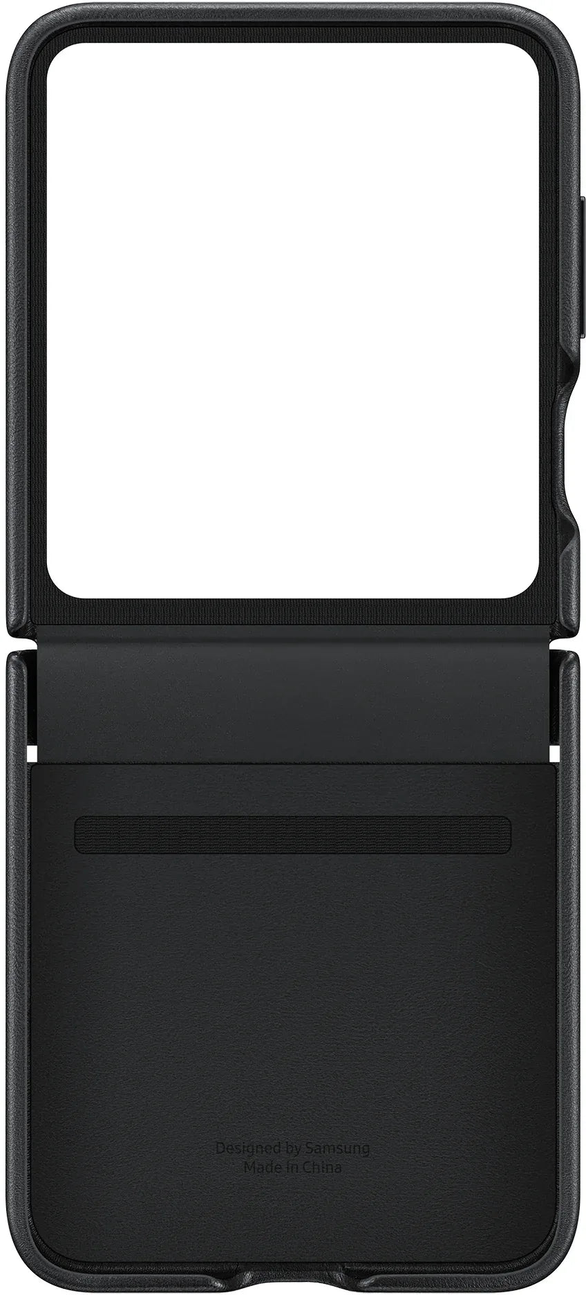 Samsung Flap Vegan Leather Case Galaxy Z Flip5 Black - Essentify