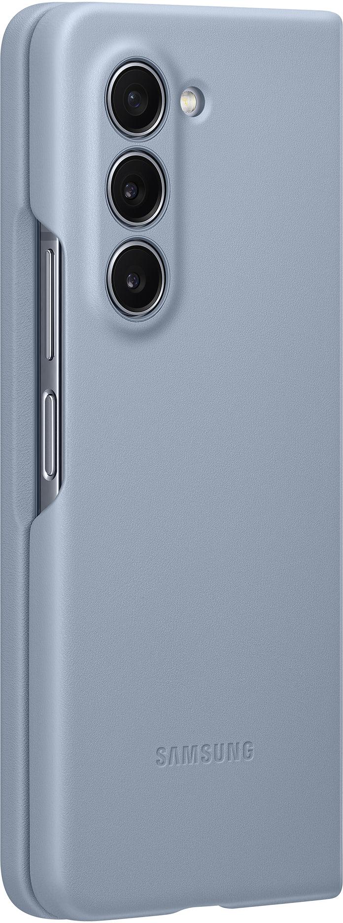 Samsung Vegan Leather Case Galaxy Z Fold5 Icy Blue - Essentify