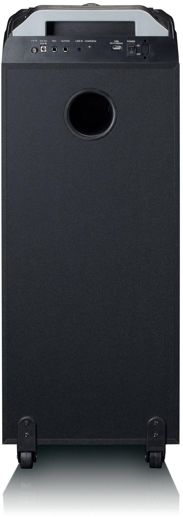 Lenco Bluetooth Party Speaker + Remote + 2 Microphones Black - Essentify