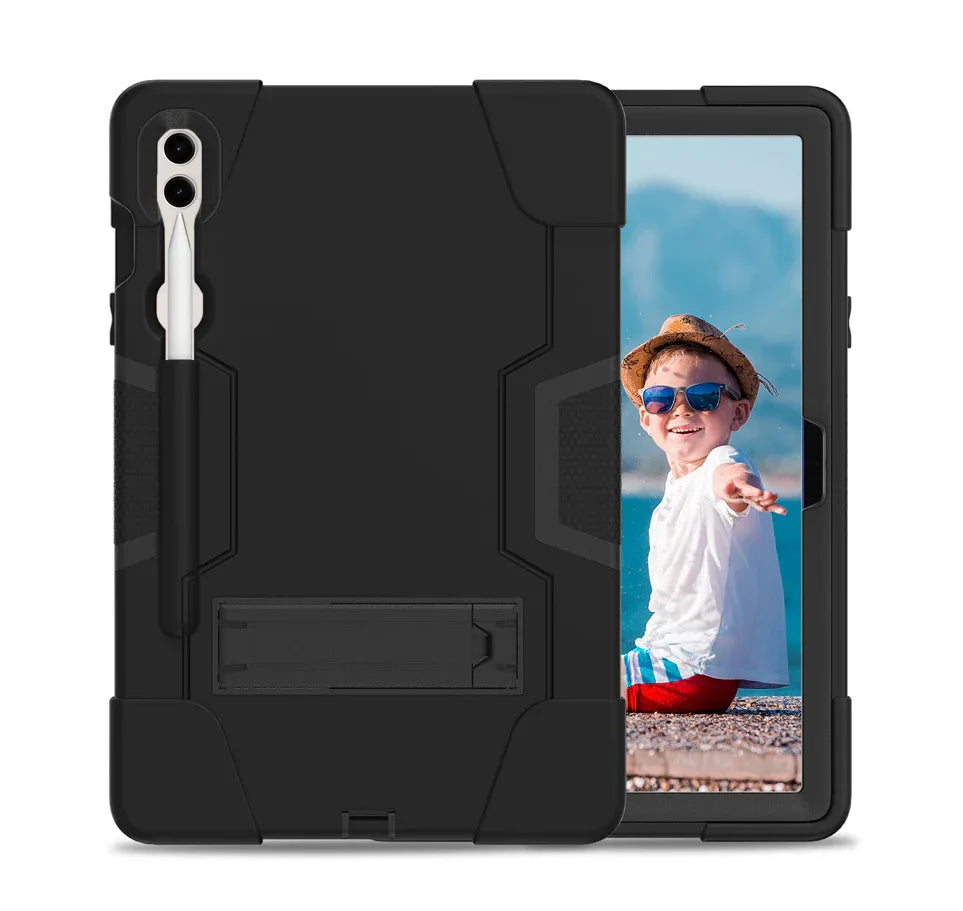 Xccess Survivor Essential Case Samsung Galaxy Tab S9+/S9 Fe+/S10+ 12.4 Black (Screenless) - Essentify