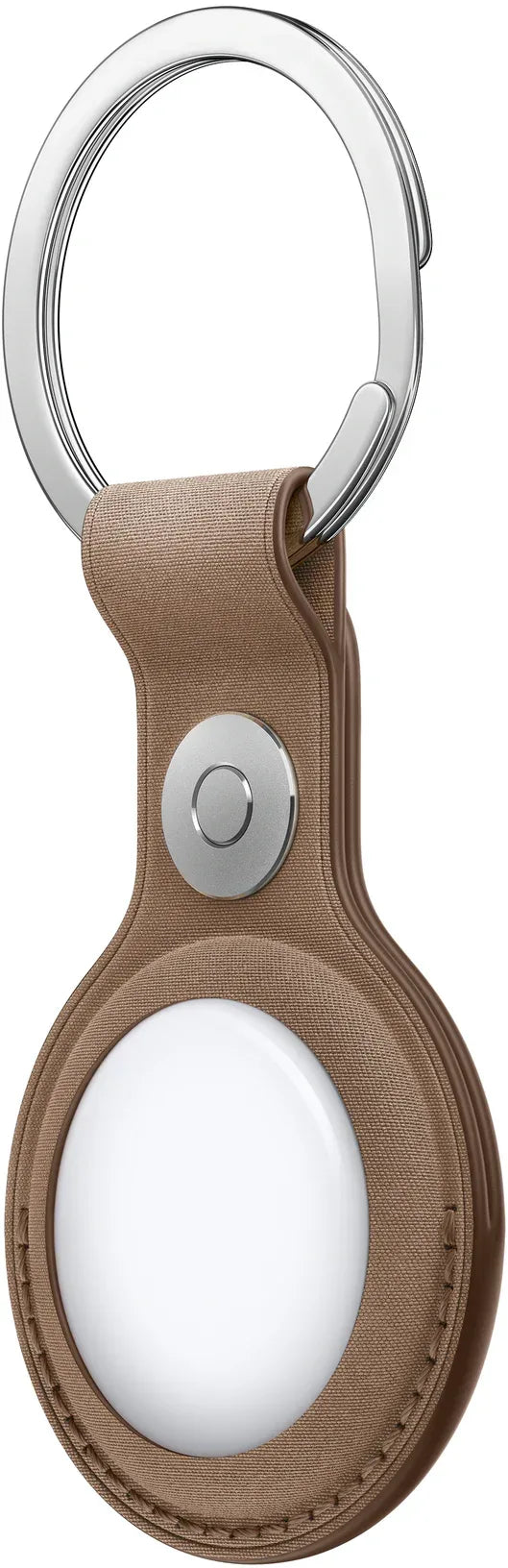 Apple Airtag Finewoven Key Ring Taupe - Essentify