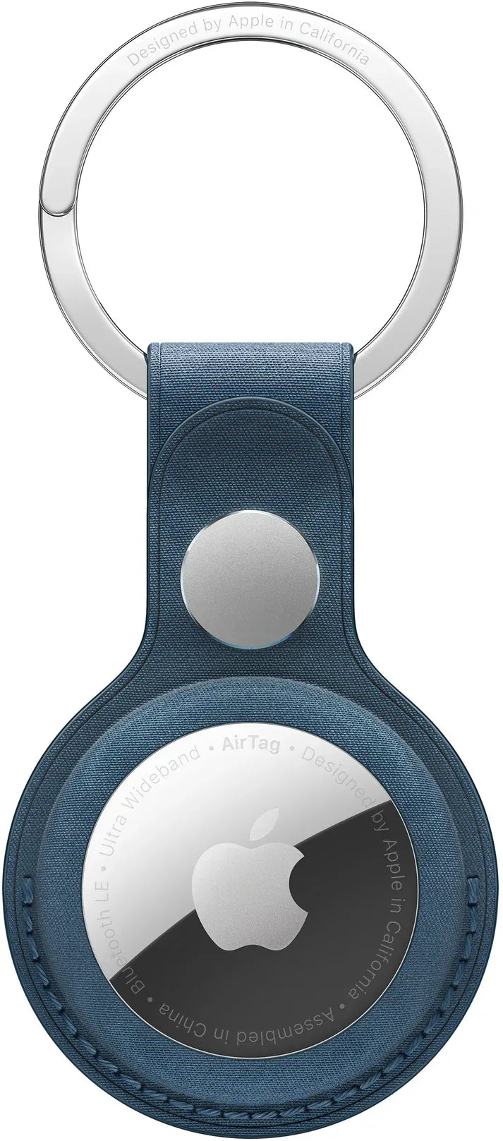 Apple Airtag Finewoven Key Ring Pacific Blue - Essentify